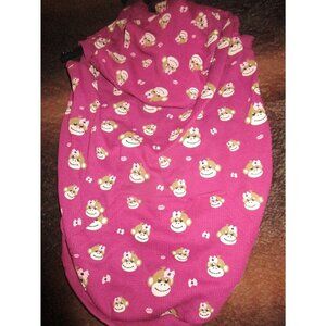 NWT East Side Collection Monkey Business Waffle Hoodie Dog Hoodie Coat Large